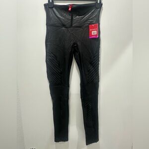 Spanx Faux Leather Moto Leggings – Medium – NWT
